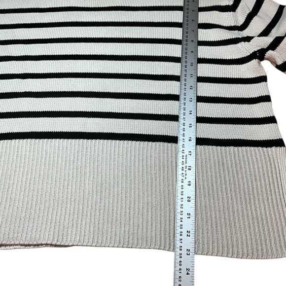 GAP 100% Cotton Chunky Knit Boxy Oversize Pullover Sweater Split Hem Sz L - Picture 8 of 11